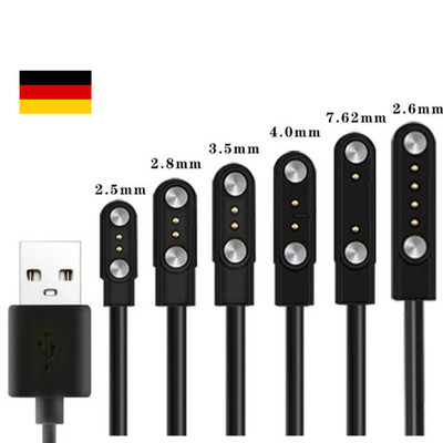 USB Ladekabel Für Xiaomi Haylou Solar LS05 Smart Watch 2 polig Magnetisch 4mm