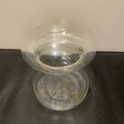 MCM Libbey mushroom canister apothecary jar, storage, vintage, clear glass 7"H — photo 7