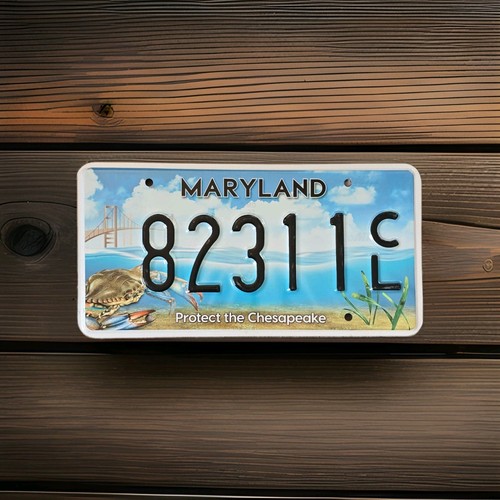 Maryland Protect The Chesapeake Wildlife Specialty License Plate - Blue Crab 🦀