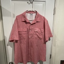 Izod Saltwater Shirt Mens XL Rose Beach Performance Surfside Short Sleeve