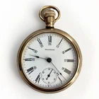 Antique 1902 Waltham Pocket Watch Fortune 10ct Gold Filled Case 18s Working 1883