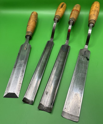 Graduate Vintage Set gekröpfte Hohlbeitel und ein Schälmeißel 1-1/4'' von Stormont 