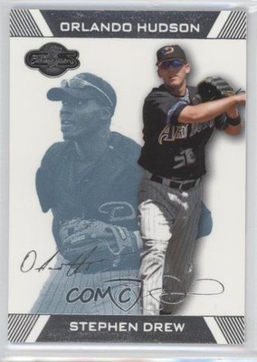 2007 Topps Co-Signers Blue 47/250 Stephen Drew Orlando Hudson #36 0c3