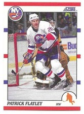 PATRICK FLATLEY 1990-91 SCORE CARD NEAR MINT+ CONDITION
