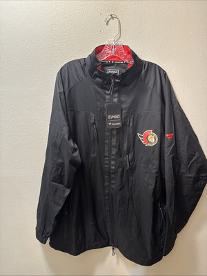 Ottawa Senators Fanatics BLACK Authentic Pro Rinkside Full-Zip JACKET SZ - 2XL