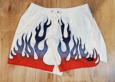 Nike Sportswear Flow Americana Flame Woven Lined Shorts Sail Men's L DV9628-133