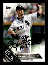 DAN JENNINGS SIGNED 2016 TOPPS #US91 - ON-CARD AUTOGRAPH - CHICAGOO WHITE SOX