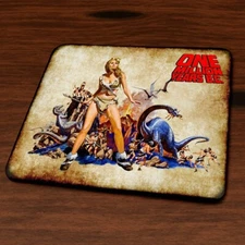 One Million Years B.C. (1966) Raquel Welch Faux Leather Mousepad Mouse Mat Edge