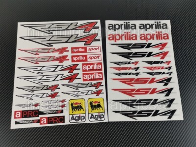 Aufkleber stickers decals APRILIA RSV4 Factory rsv racing agip aprc Laminiert