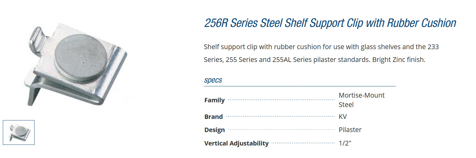 Knape And Vogt 213CZC, Snap-In Center Shelf Support Clip For 186/187 - Foto 2