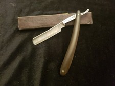Antique Wing Cutlery No 208 Straight Razor Swedish Steel Hollow Ground W/ Box