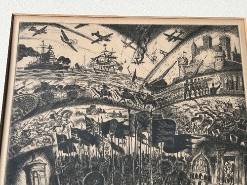 Ralph Fabri Original 1942 Etching "To Be Or Not To Be" Signed & Numbered 21/50 - Picture 13 of 16