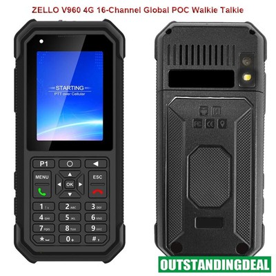 ZELLO V960 4G 16-CH Global POC Walkie Talkie GPS Positioning WiFi/Bluetooth/NFC