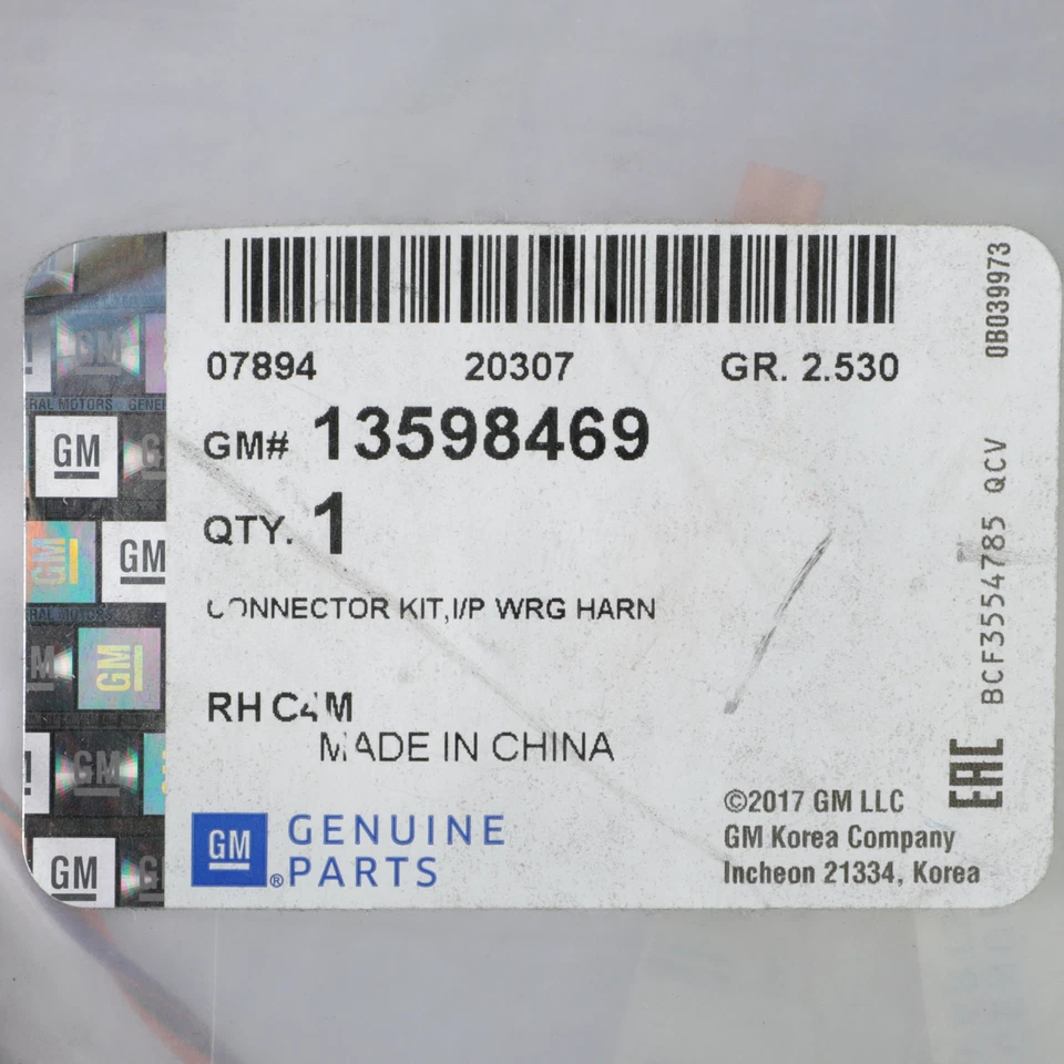 Genuíno GM 2018-2021 Chevrolet GMC Colorado kit rabo de porco multiuso 13598469 - Imagem 4 de 4