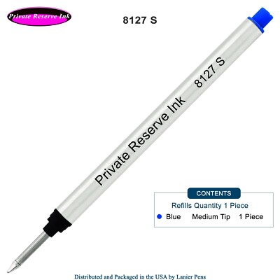 1 X - Private Reserve Ink 8127 Long Capless Rollerball made by Schmidt - Blue