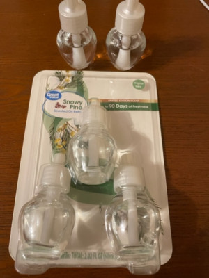 1 Pack Of 3 Great Value SNOWY PINE Scented Oil Refill LIMITED EDITION SCENT