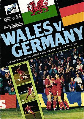 05.06.1991 Wales - Deutschland, EM-Qualifikation in Cardiff
