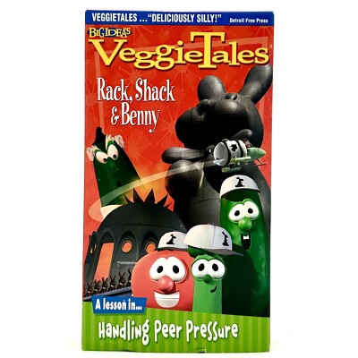 Veggie Tales Rack, Shack, And Benny (VHS, 1998) - Green Tape | eBay