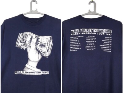 VTG 1997 Rage Against The Machine Who Is Beyond The Law T-shirt