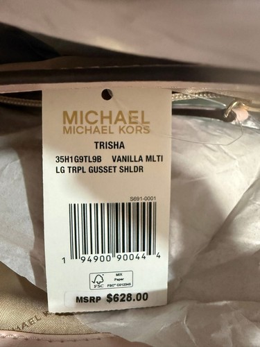 Bolso de hombro Michael Kors Trisha precio de venta al por menor: 628 $, nuevo con etiquetas - Imagen 4 de 6