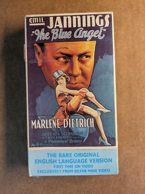 The Blue Angel Marlene Dietrich English language version VHS NEW SEALED shopworn