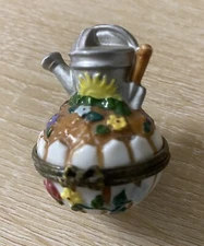 Midwest Of Cannon Falls Trinket Box Watering Can Gardening Hinged Lid Small