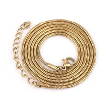 NEW Stainless steel necklace for women, plated with 18K real gold necklace HOT