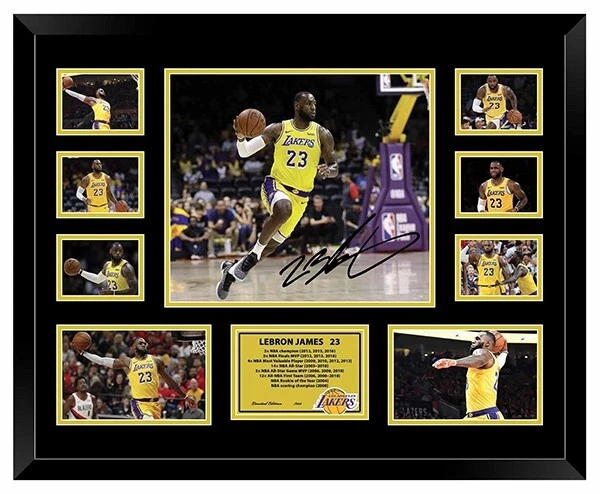 LEBRON JAMES LA LAKERS SIGNED PHOTO LIMITED EDITION FRAMED MEMORABILIA - image 3 of 4