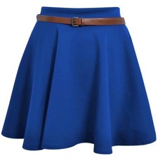 Women's Tartan Pleated Mini Skirt Check Casual Plaid High Waist Short Skirts