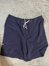 Lands End Swim Trunks Mens XL Navy Blue Beach Surf Preowned