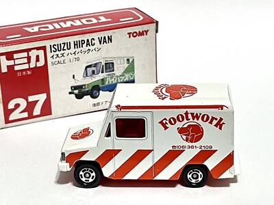 Tomica 27 Isuzu high pack Van - Takara Tomy RAREST EBAY POCKET CARS
