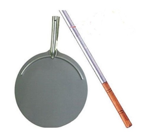 PALA DA FORNO TONDA ACCIAIO INOX PER PIZZA E PANE CON MANICO IN ALLUMINIO  FALCI | eBay