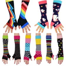 United Oddsocks Ladies Girls Long Arm Warmers / Fingerless Gloves - 5 Designs