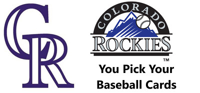 You Pick Your Cards - Colorado Rockies Team - MLB Baseball Card Selection C