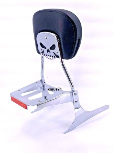Respaldo Sissy Bar con portaequipajes para Yamaha XVS 950 V Star 950 2009-2017 EE. UU. - Imagen 4 de 5