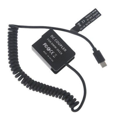 Camera External Power Source Type-C to DMW DCC8 Dummy Battery for G5 G6 G7 G80