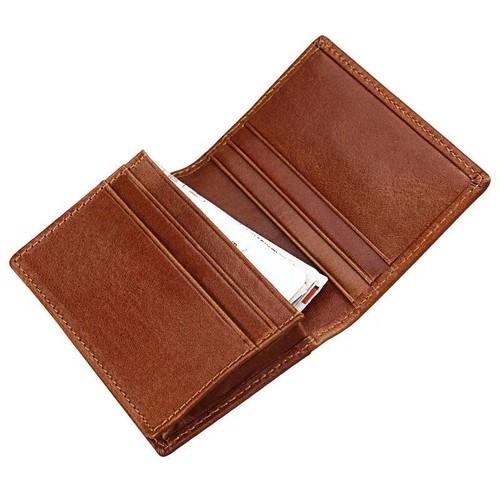 Rfid Mens Slim Front Pocket Wallet Leather Bifold Id/credit Card Holder - Picture 9 of 16