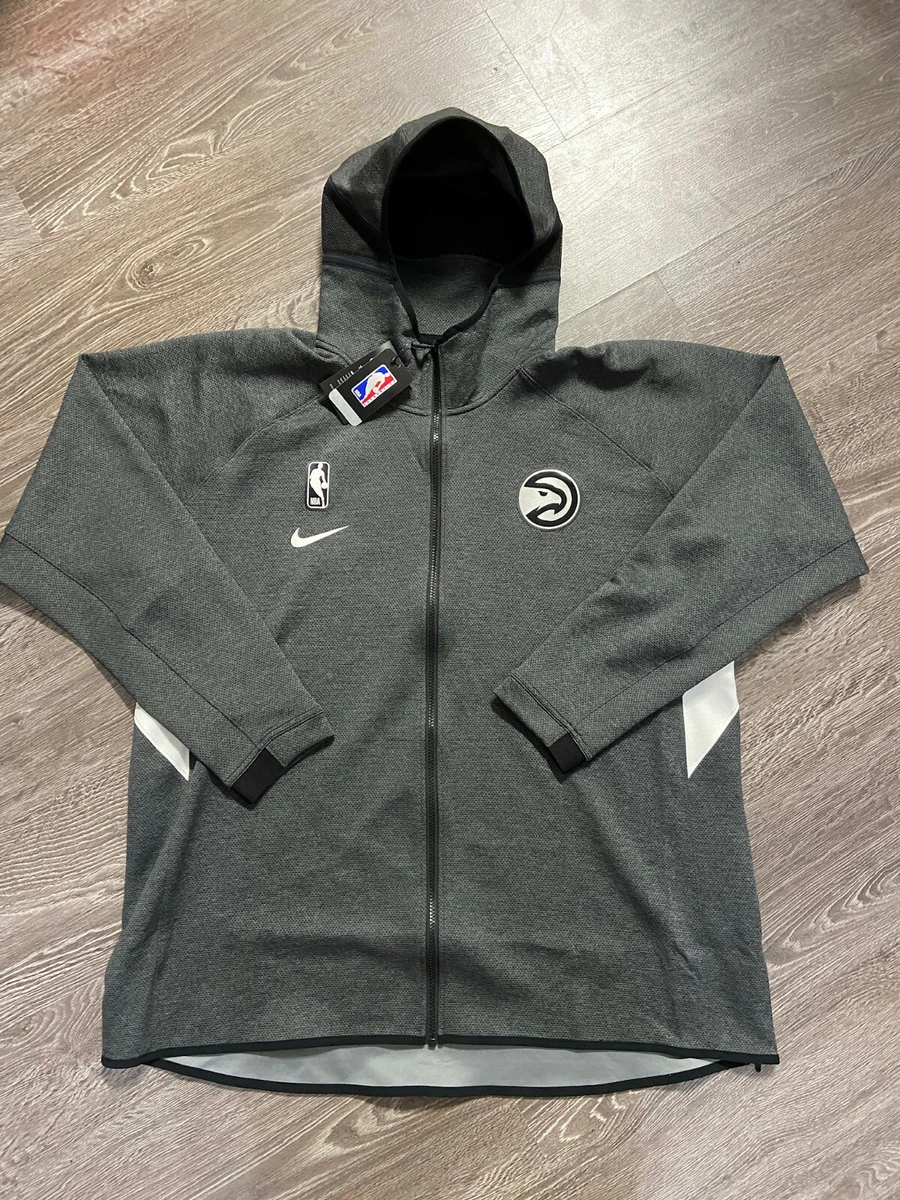 Nike Therma Flex Showtime Atlanta Hawks Grey Hoodie Mens 2XL AV0802-032 NEW