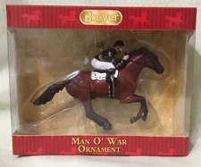 NEW IN BOX BREYER MAN O' WAR CHRISTMAS ORNAMENT RACEHORSE HORSE THOROUGHBRED