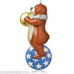Hallmark 2014 Big Top Bear #1 in Tin Toys series Ornament