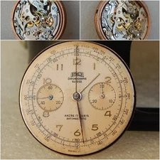 Vintage EGONA Chronograph Swiss made Landeron Movement 17 Jewels Spare or Repair
