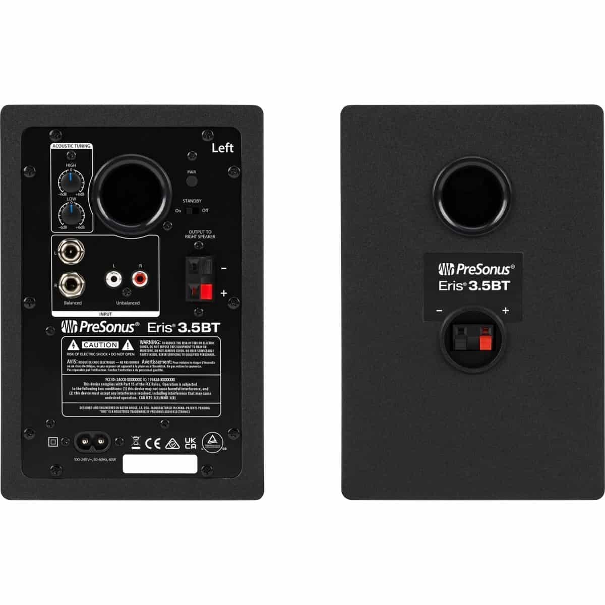 PreSonus Eris E3.5 BT 50W Studio Monitor - Black, Pair for sale