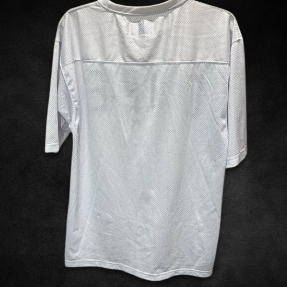 DOPE Jersey Lightweight Mesh Fabric Relaxed Fit Crew Neckline White/Black M XL - Image 3 of 4