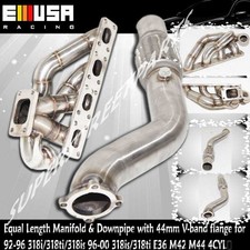 Stainless Steel Turbo Manifold Header For 92-96 Bmw 318i318ti E36 M42 4cyls