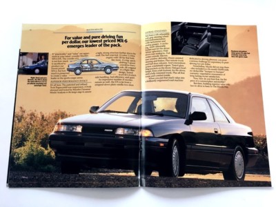 1989 Mazda Mx6 and GT Mx-6 18-page Original Car Sales Brochure