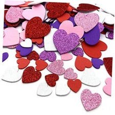 360 Pcs Heart Stickers Self Adhesive Foam Hearts 3 Sizes 4 Colors Heart Shaped