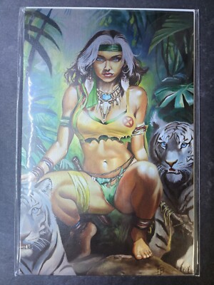 SKYLINE #3 X-Men Savage Land Rogue Cosplay Metal Cover 1/1 Felipe Barbosa Art