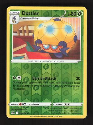 2022 Pokemon Dottler 019/196 Reverse Holo Uncommon Lost Origin