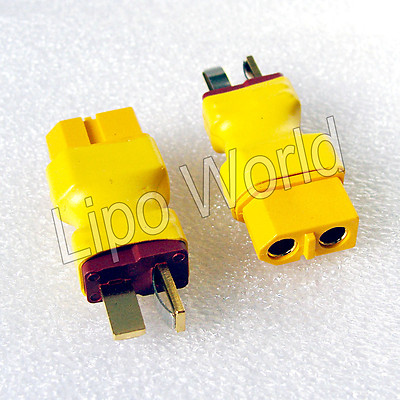 Deans T Stecker auf XT60 Buchse Hochvoltstecker Adapter Lade Kabel LiPo Akku