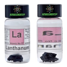 Lanthan metal element 57 La próbka 1 gram 99,9% w znakowanej szklanej ampułce